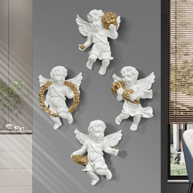 Angel Wall European Cupid Ange - огляд і ціна Background Resin Art