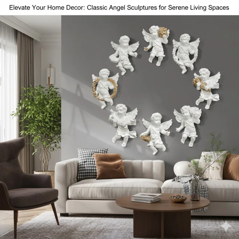 Angel Wall European Cupid Ange - огляд і ціна Background Resin Art