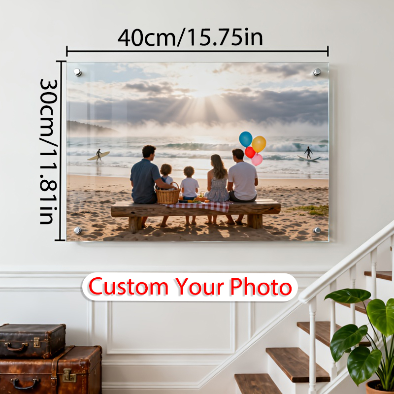 1Pc Custom Family Photo Acryli - огляд і ціна Resin Art Wedding Gift