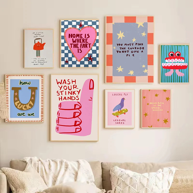 Colorful Humorous House Slogan - огляд і ціна Resin Art Quote