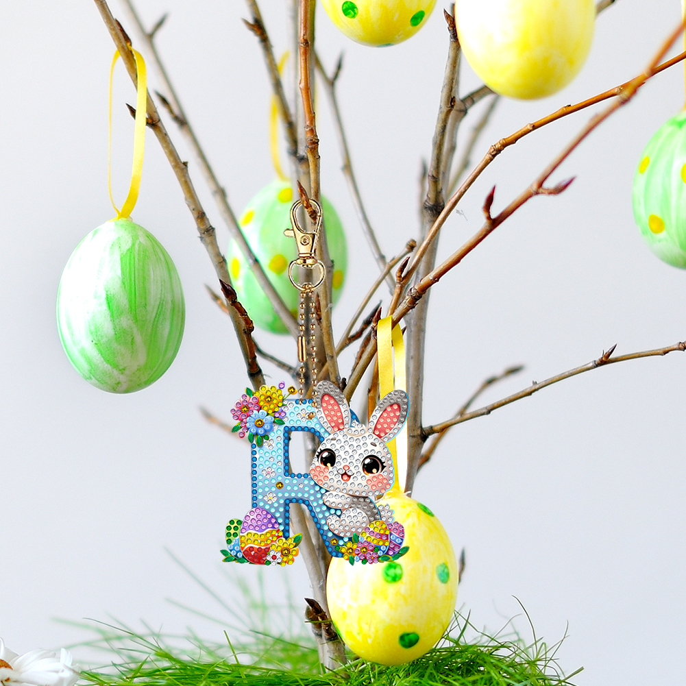 Easter Diamond Painting Keycha - огляд і ціна Resin Art Letter Keychain