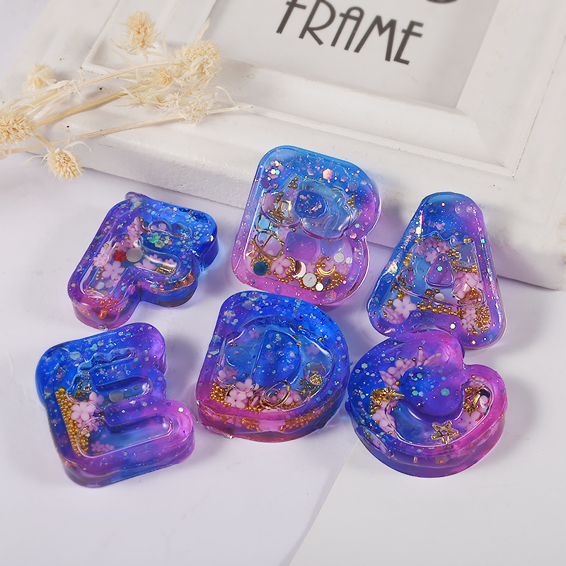 DIY Resin Art Ice Cream Letter - огляд і ціна Resin Art Letter Keychain