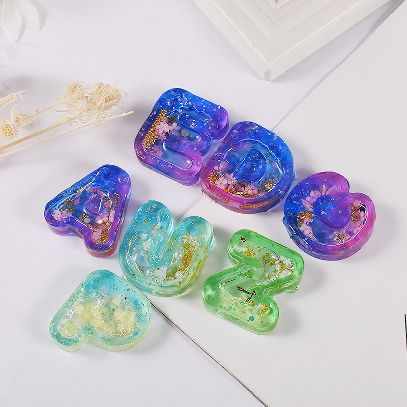 DIY Resin Art Ice Cream Letter - огляд і ціна Resin Art Letter Keychain