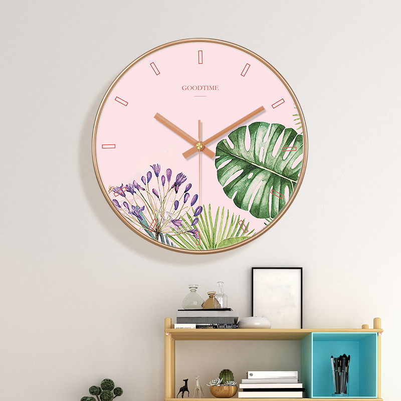 Pink Art Wall Clock Tropical M - огляд і ціна Resin Art Wall Clock