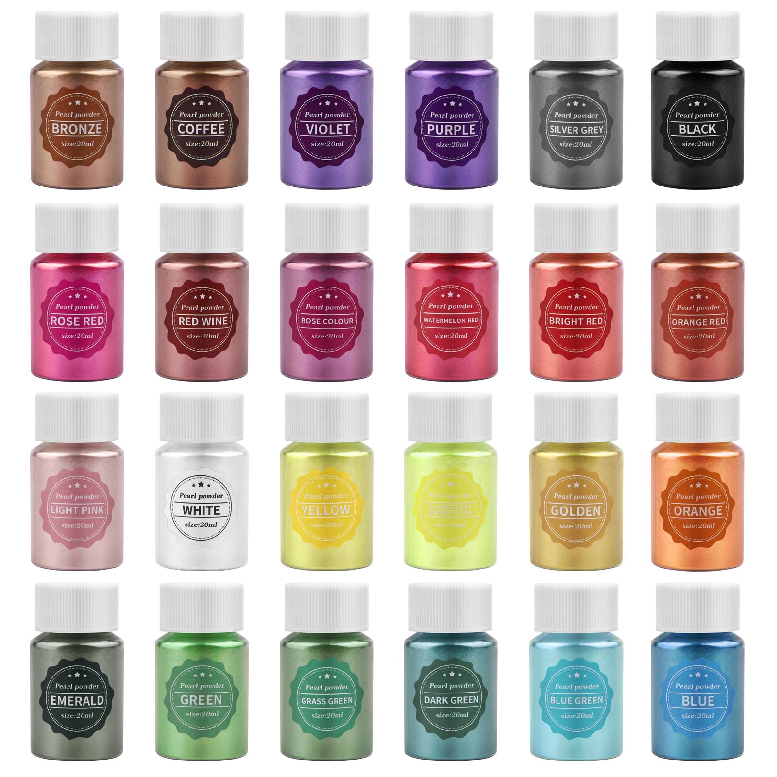 24 Colors 10g Mirror Natural M - огляд і ціна Pearl Powder Resin