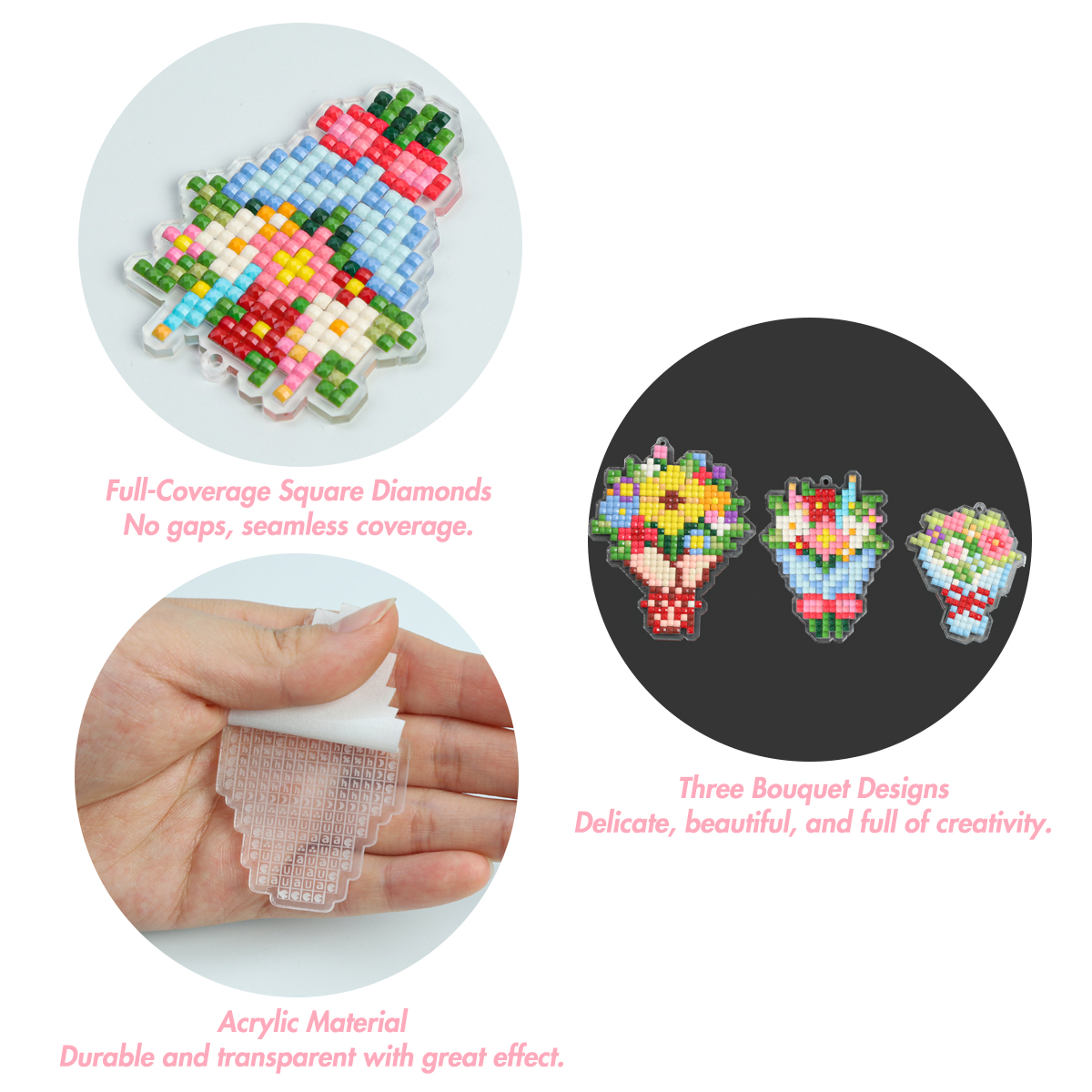 FOREVER YOUNG 3PCS Bouquet Acr - огляд і ціна Resin Art And Craft